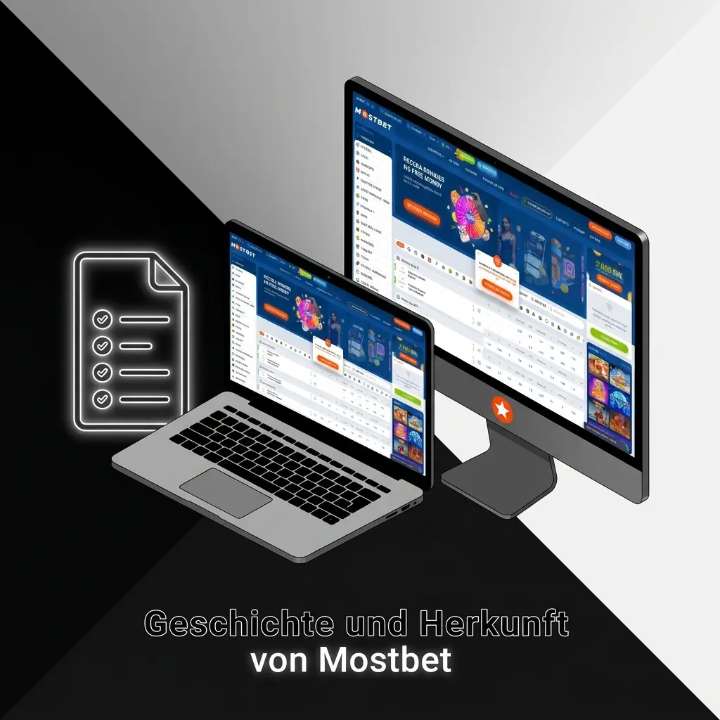 Mostbet-Logo mit Gründungsjahr 2009, Lizenz der Curacao Gaming Authority, aktiv in über 90 Ländern weltweit