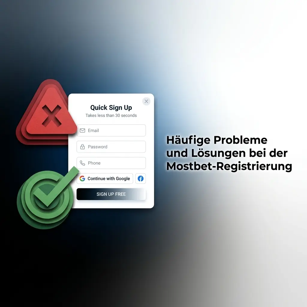 Häufige Mostbet-Registrierungsprobleme: SMS-Code, E-Mail-Link, Passwort vergessen und Lösungsschritte
