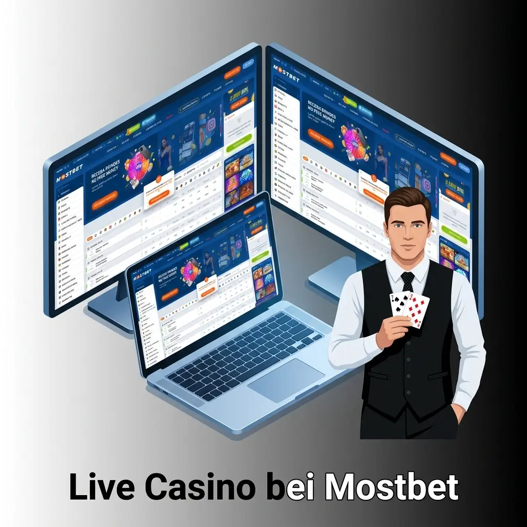 Live Casino bei Mostbet mit echten Dealern, HD-Übertragung und Spielen wie Roulette, Blackjack und Baccarat