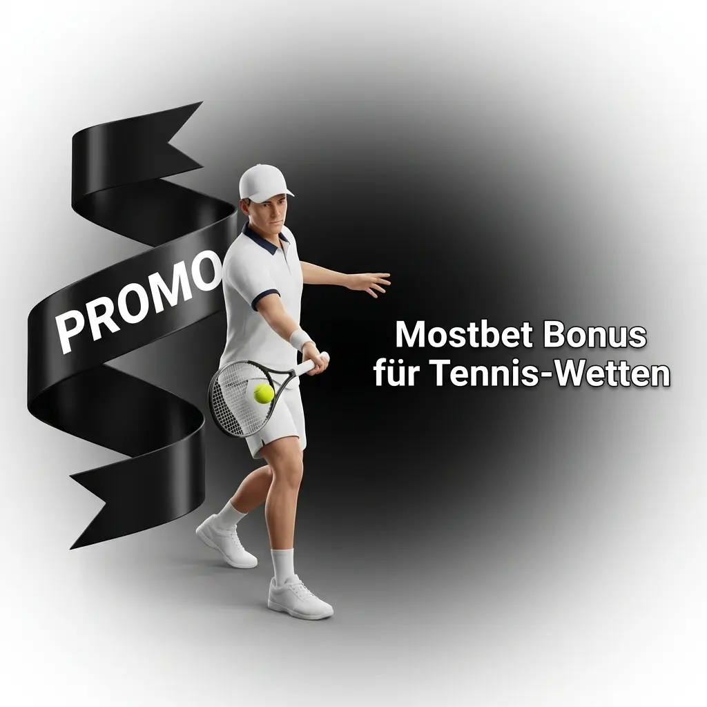 Mostbet Willkommensbonus 100% bis 100 EUR für Tennis-Wetten – ATP, Grand Slams und WTA-Turniere