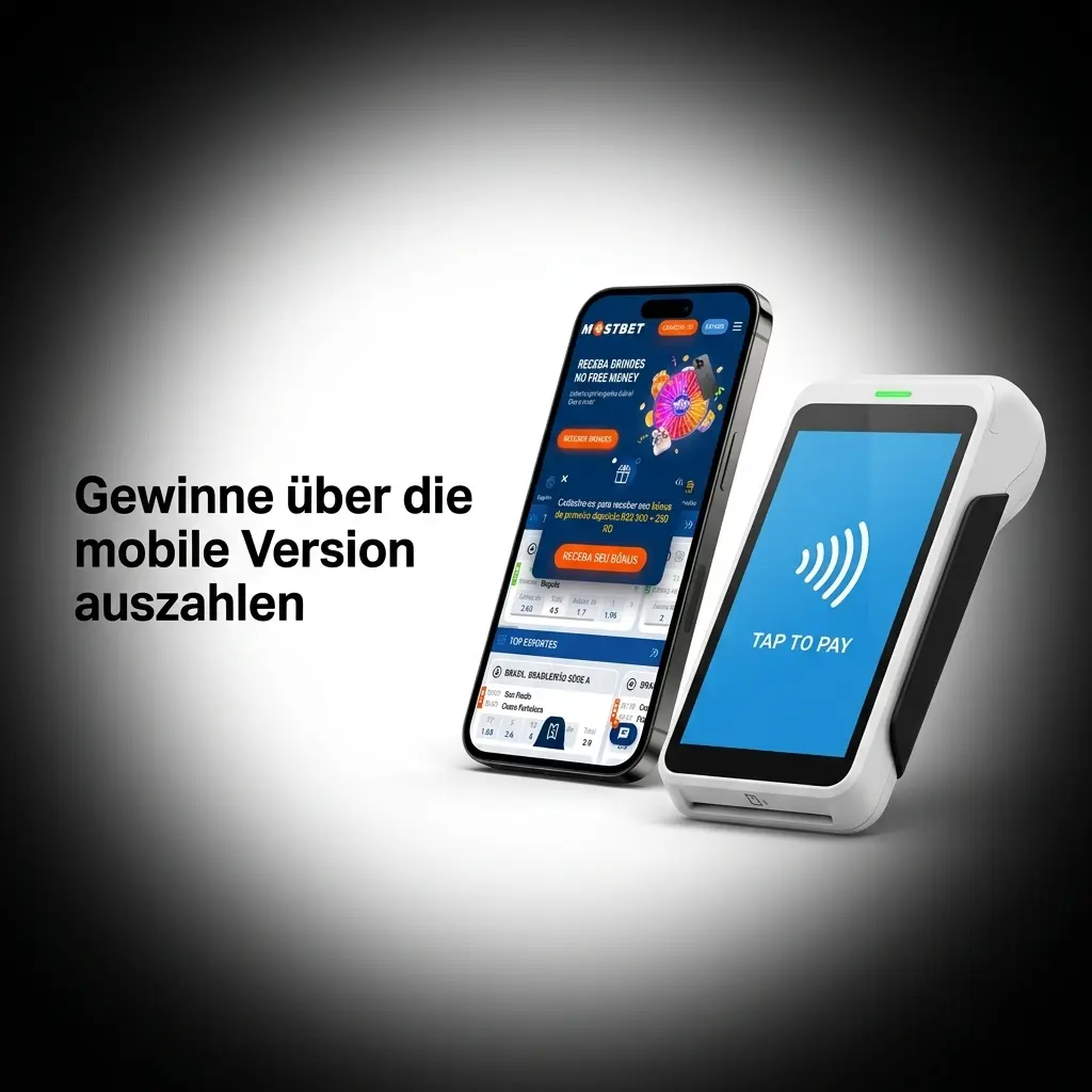 Auszahlung über mobile App: Kasse aufrufen, Methode wählen, Betrag eingeben und KYC bestätigen
