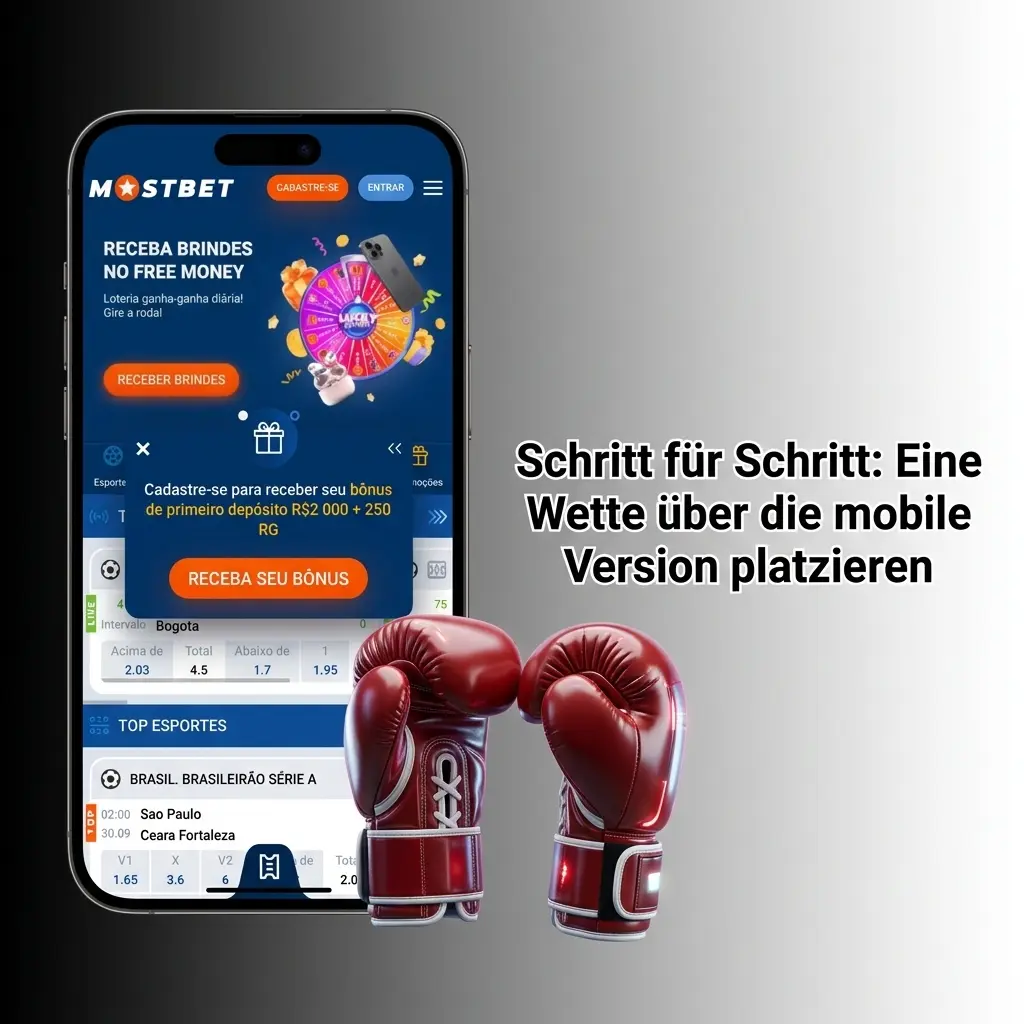 Mostbet mobile Wette platzieren: Sportart wählen, Quote tippen, Einsatz eingeben und bestätigen