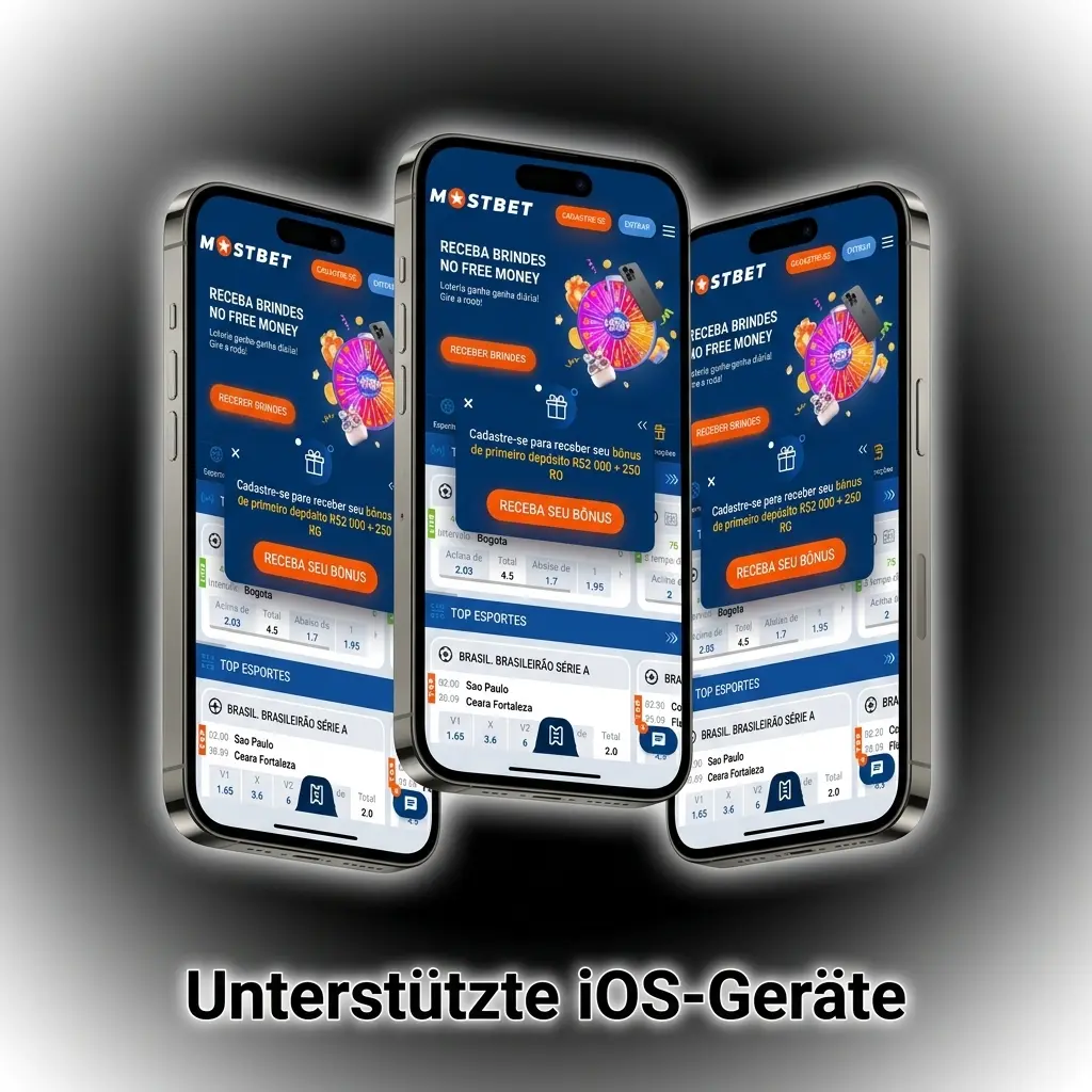Mostbet App unterstützte iOS-Geräte: iPhone, iPad und iPod Modelle mit iOS 12.0 oder höher